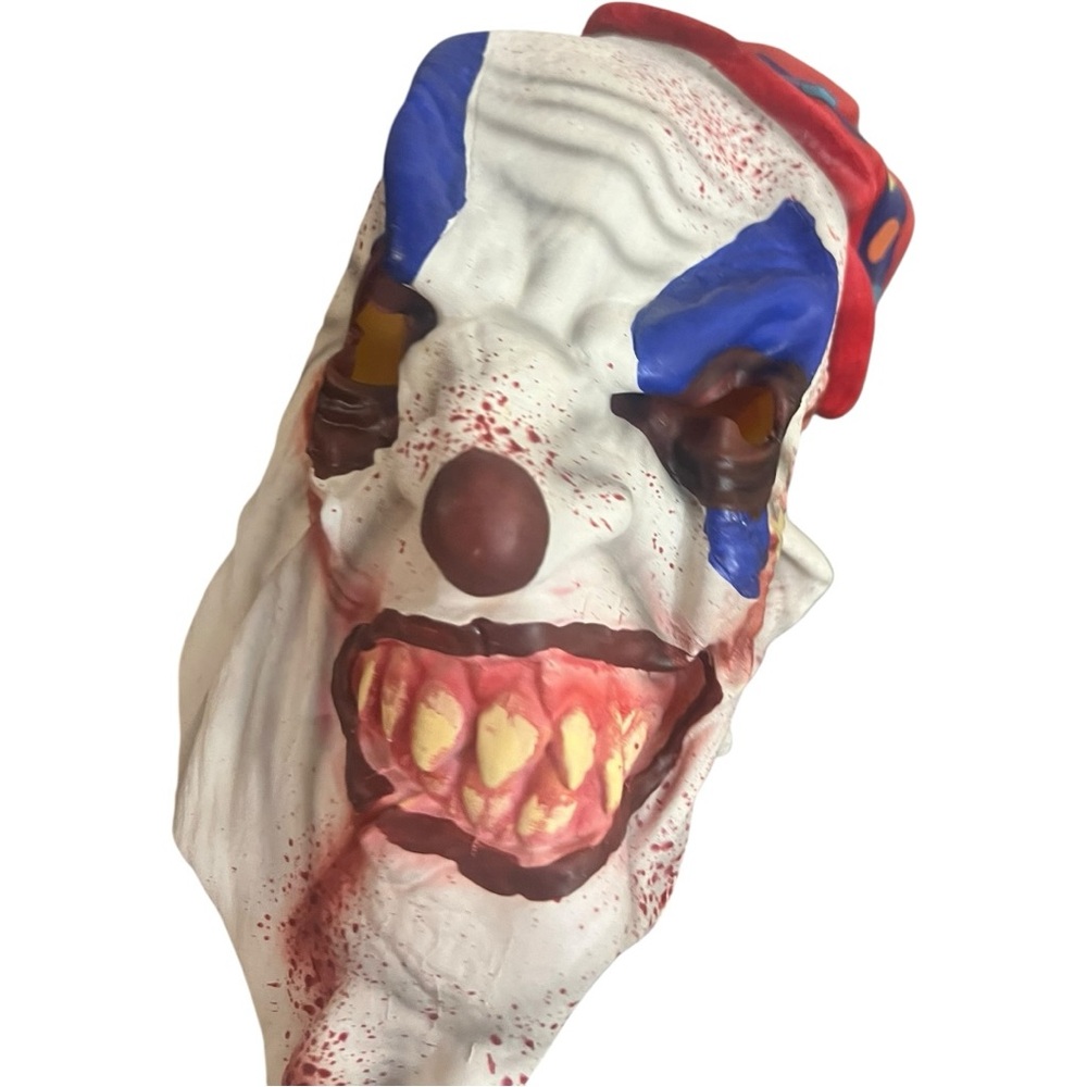 ADULT HALLOWEEN  SCARY CLOWN MASK COSTUME woman men latex. New for parties
